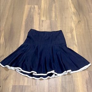 Lauren Ralph Lauren size 6 navy linen skirt